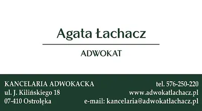 Kancelaria Adwokacka Adwokat Agata Łachacz